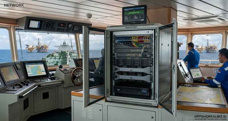 Vessel network server room